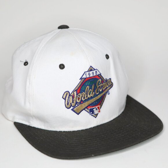 Vintage 90s Starter 1998 World Series Hat Baseball Snapback Cap White Black Kore - Picture 15 of 16